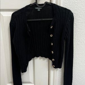 Black cardigan